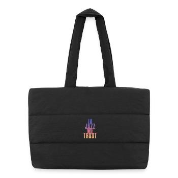 Nous avons confiance dans le jazz - Sac shopping matelassé - noir - Devant