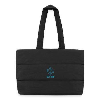 Modern Baby Dad 2026 - Puffer Shopping Bag - black - Front