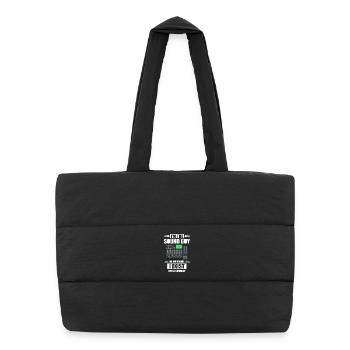 I'm the sound guy Sound Engineer - Puffer Shopping Bag - black - Front