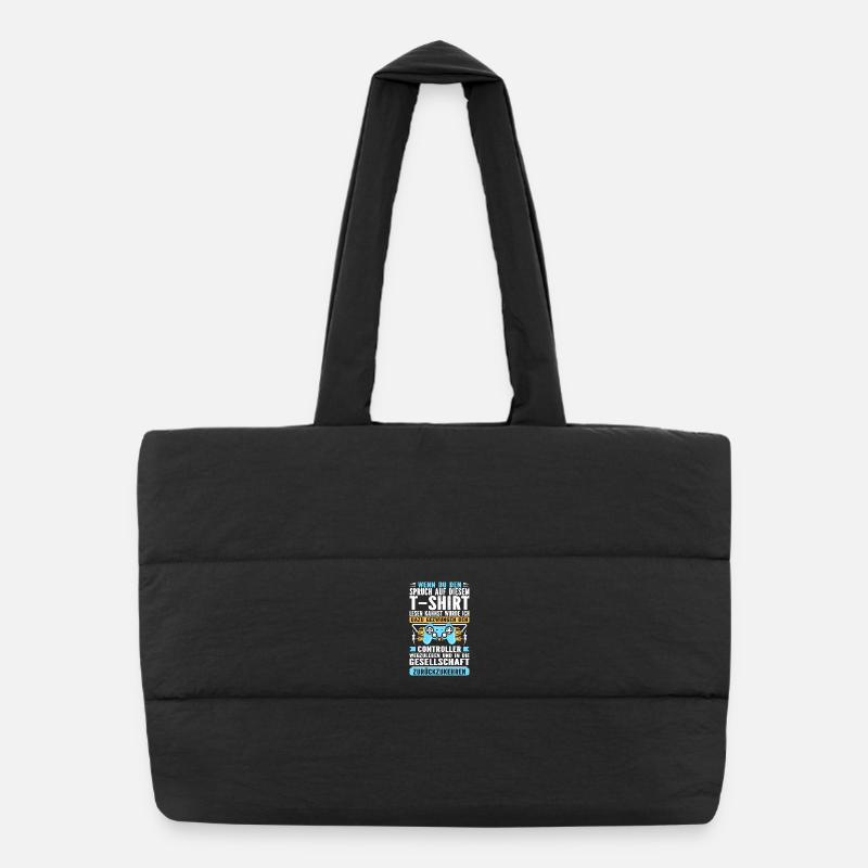 If you can read the saying Gaming Puffer Shopping Bag