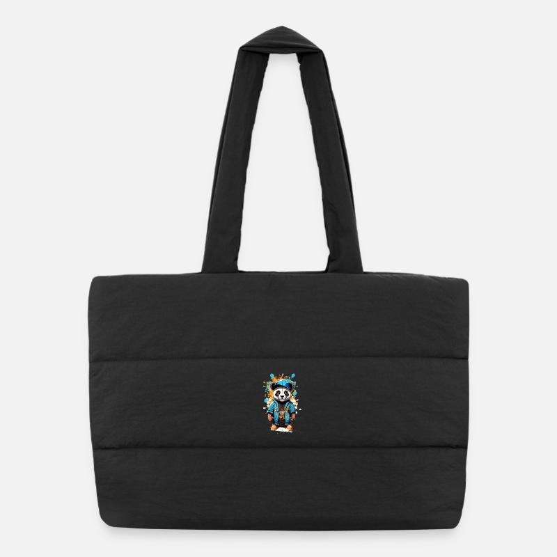 Panda Ours Sac shopping matelassé