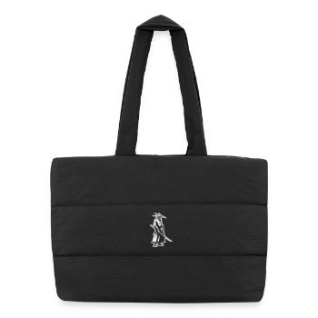 Mystic Samurai with Katana - Puffer Shopping Bag - black - Front