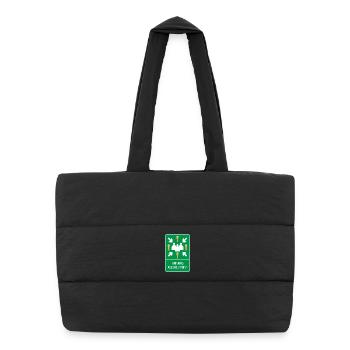 Drinking Assembly Point – Party Zone - Puffer Shopping Bag - black - Front