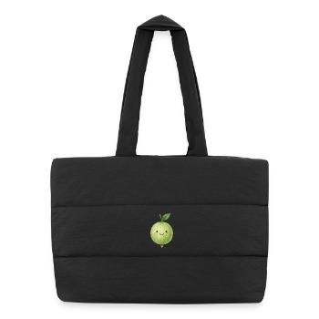 Gooseberry Kawaii Kids Baby Fruit Motif Cute - Puffer Shopping Bag - black - Front