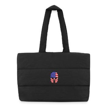 Spartan helmet usa - Puffer Shopping Bag - black - Front