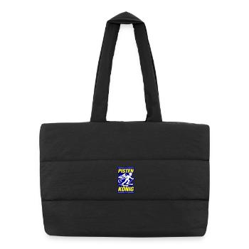 Slopes König Ski - Puffer Shopping Bag - black - Front