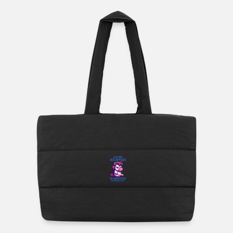 Écarte-toi de mon chemin, contact social inutile Sac shopping matelassé