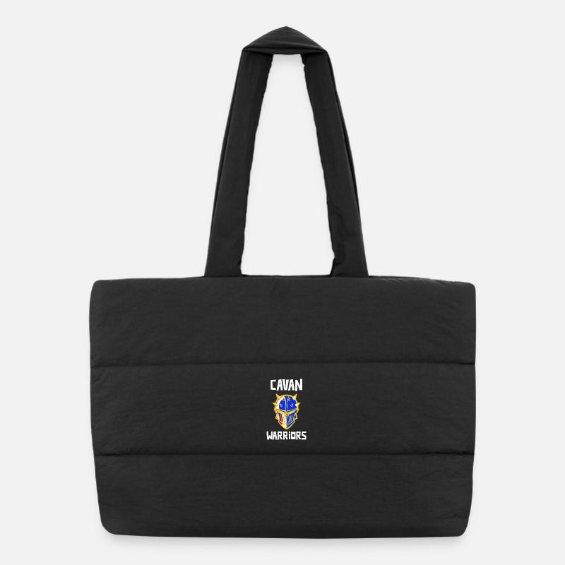 Cavan Warriors Irland - Puffer-Einkaufstasche - Schwarz