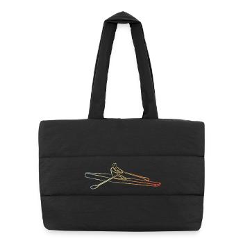 Croquis de gouvernail vintage - Sac shopping matelassé - noir - Devant
