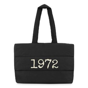 Geburtstagsgeschenk 1972 – Großartig seit 1972 - Puffer-Einkaufstasche - Schwarz - Vorne