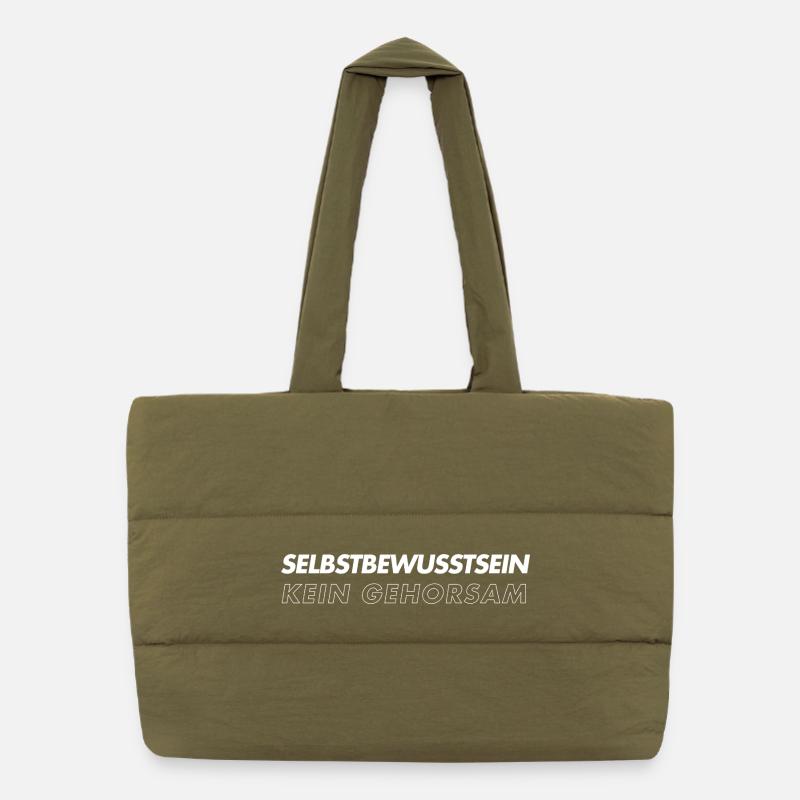 Self-confidence No obedience Puffer Shopping Bag