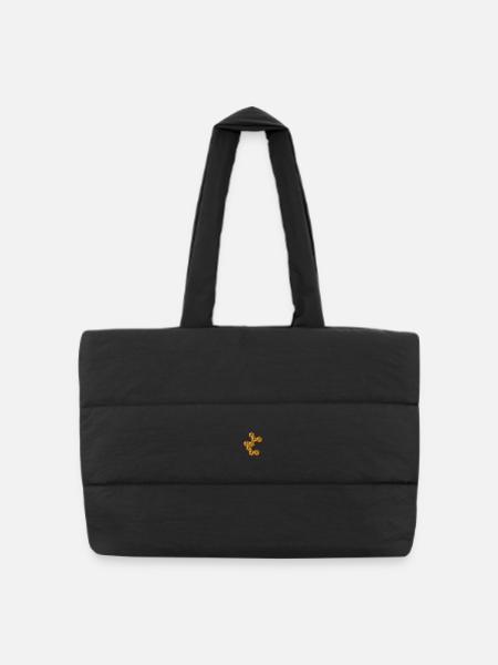 Honey - Gesteppte Shopping Bag - Schwarz