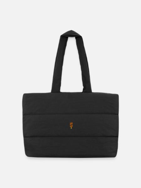 Icecream - Gesteppte Shopping Bag - Schwarz