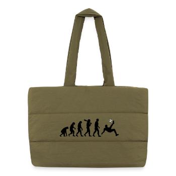 Evolution Fussball - Gesteppte Shopping Bag - safari Green - Vorne