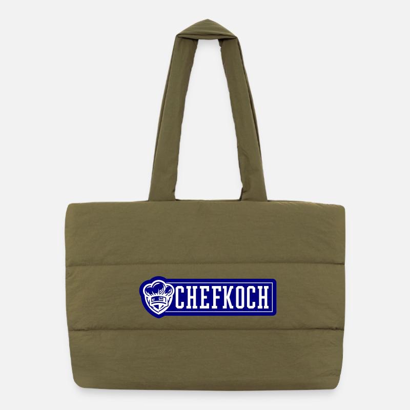 Chef Chef's Hat Puffer Shopping Bag