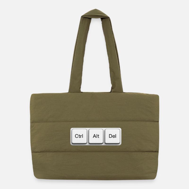Shutdown Shortcut Puffer Shopping Bag