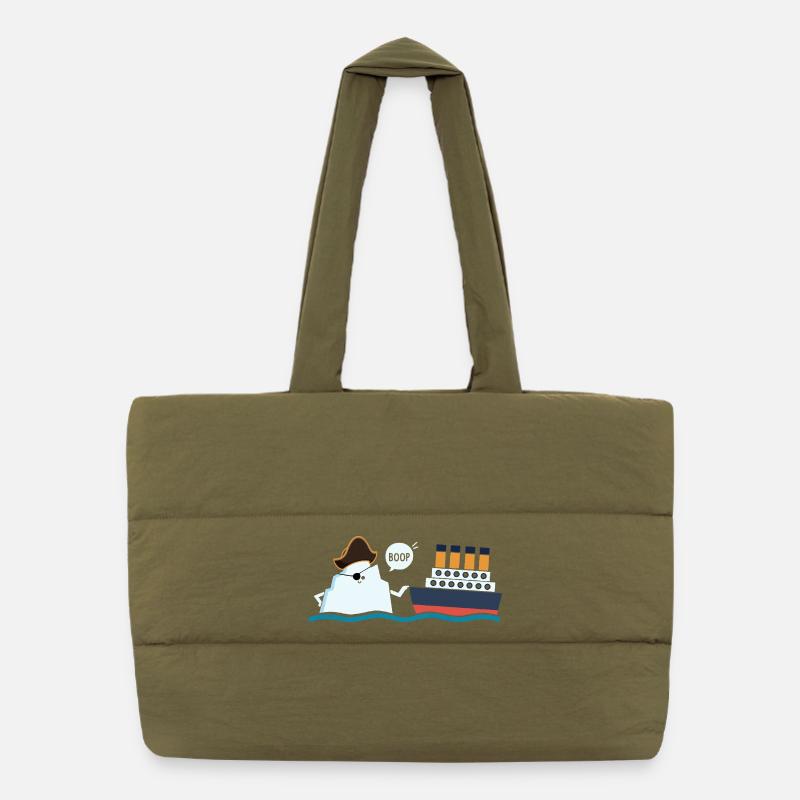 Titanic Drôle Titanic Ic-eberg Pirate Boop Parodie Sac shopping matelassé
