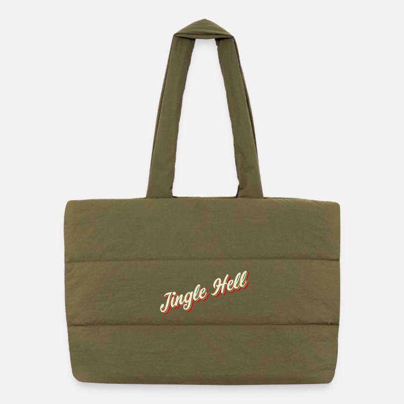 Jingle Hell Conception de Noël Sac shopping matelassé