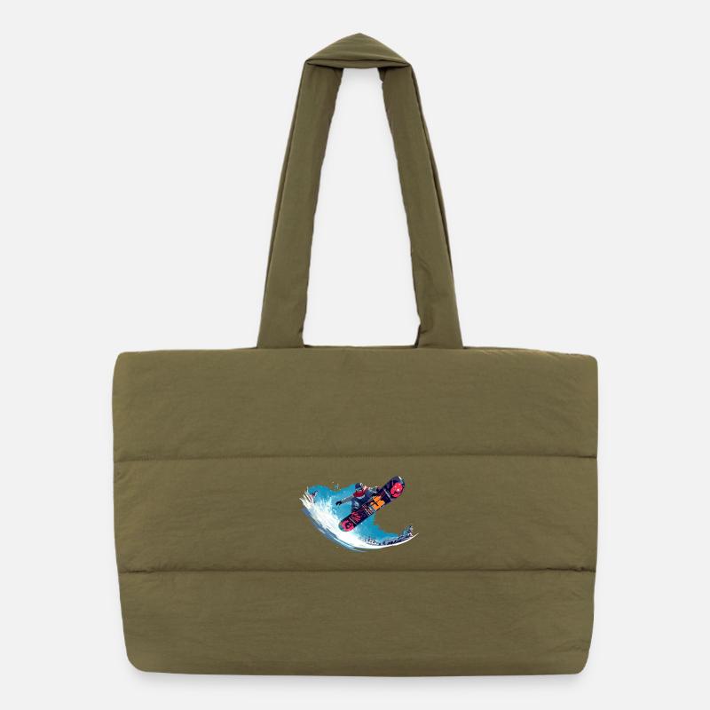 snowboard Puffer Shopping Bag
