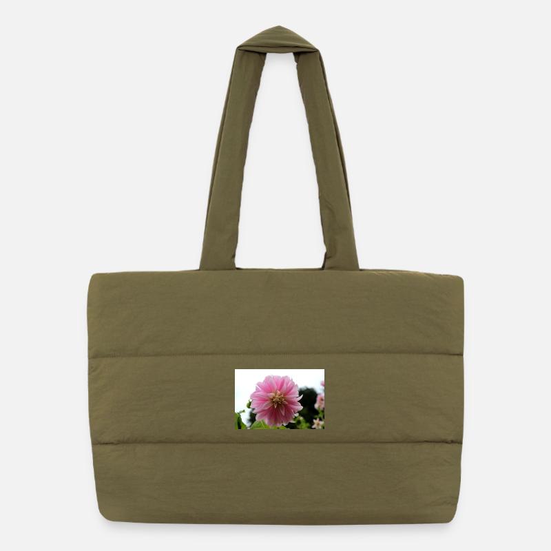 Dahlia rose rose fleur, fleur Sac shopping matelassé