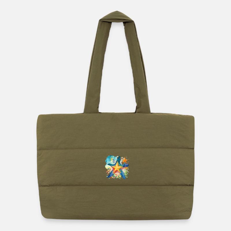Étoile de mer Sac shopping matelassé