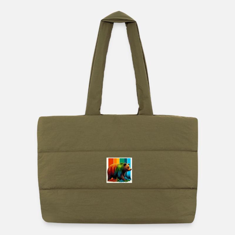 bear Puffer Shopping Bag
