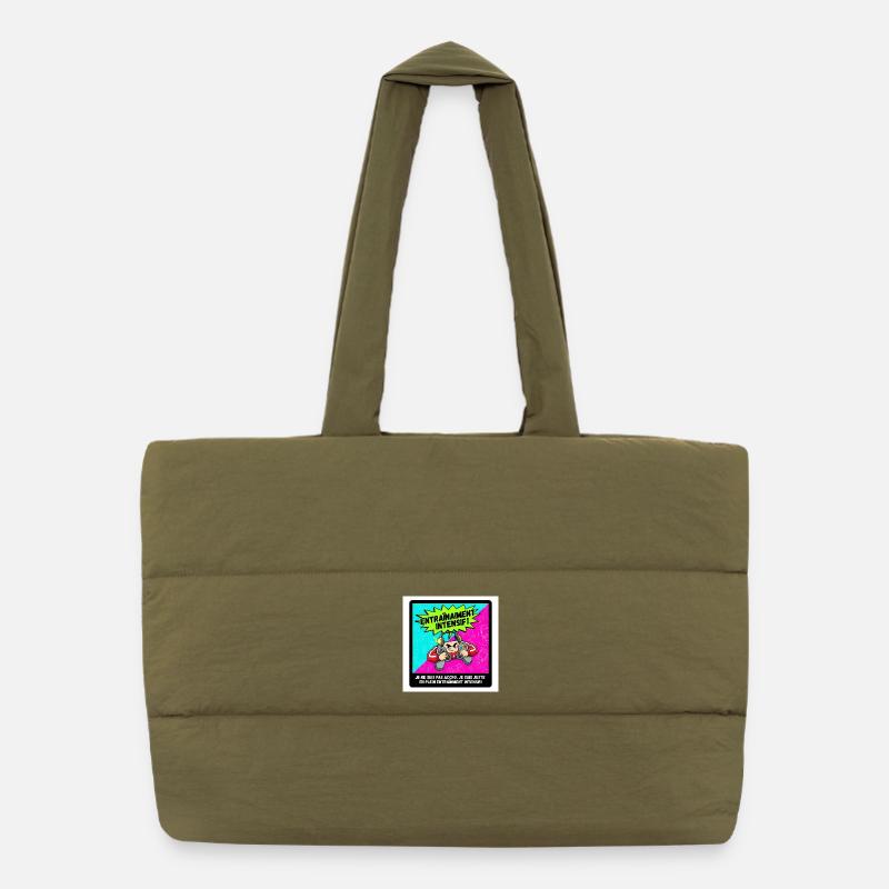 Intensive Gamer Training Puffer Shopping Bag