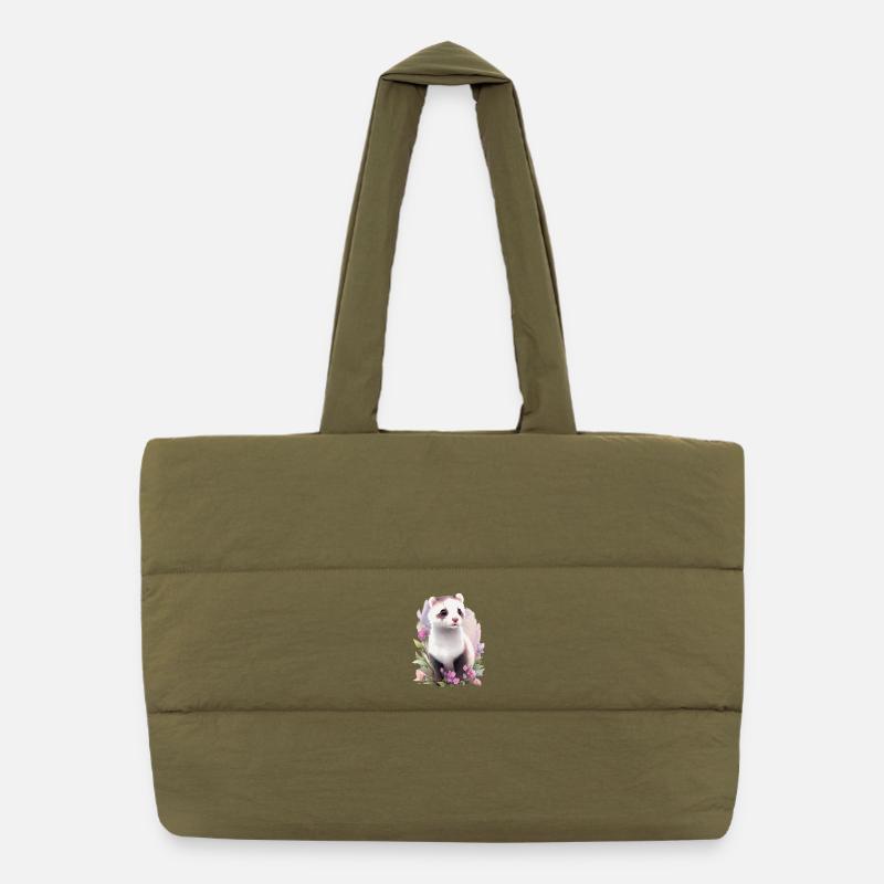Lesser polecat Puffer Shopping Bag