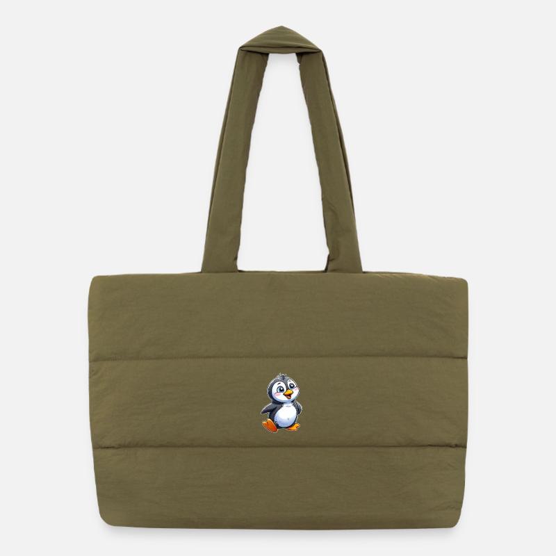 Charme de Pingouin Câlin Sac shopping matelassé