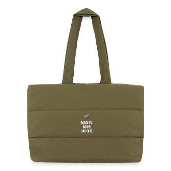 Mois de la fierté LGBT - L’égalité ne fait de mal à personne - Sac shopping matelassé - safari green - Devant