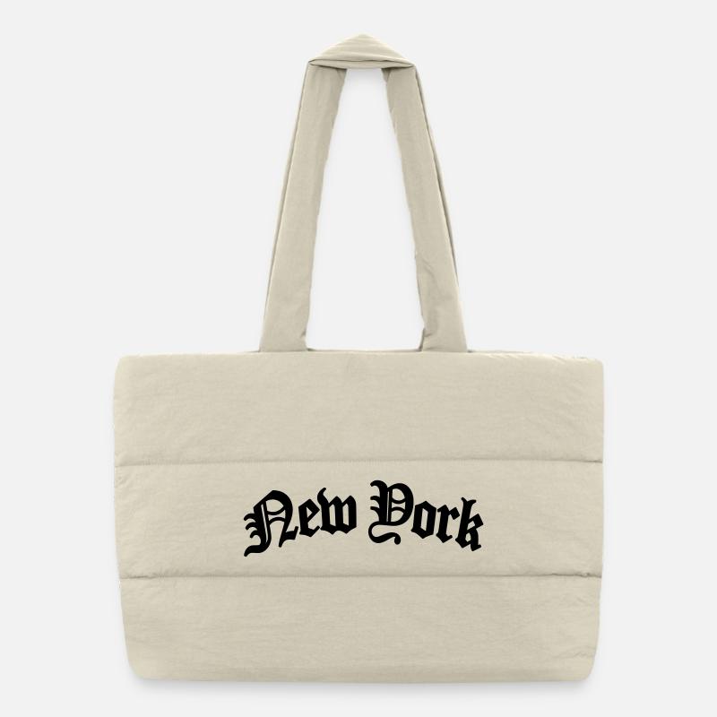 new york Puffer-Einkaufstasche