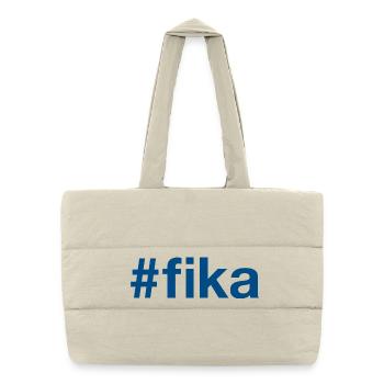 FIKA Hashtag - Sac shopping matelassé - blanc naturel - Devant