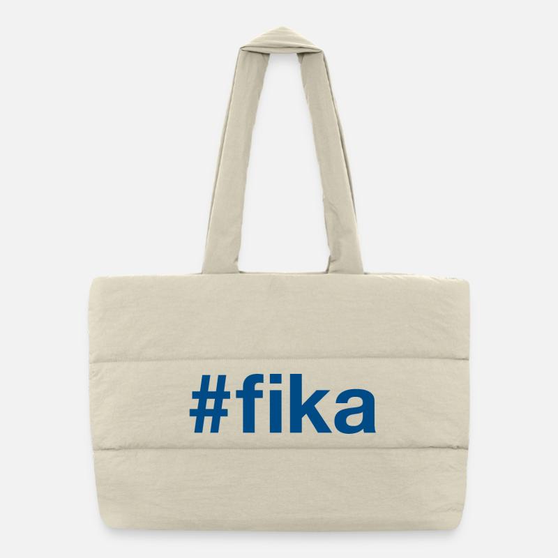 FIKA Hashtag Sac shopping matelassé