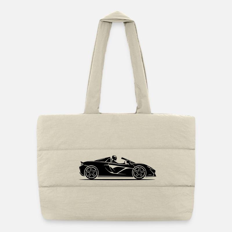 Auto Cabrio Symbol Puffer-Einkaufstasche