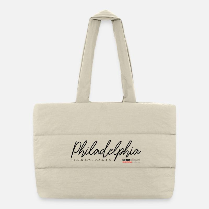 Winter Butterfly in Frosty Shades Puffer Shopping Bag