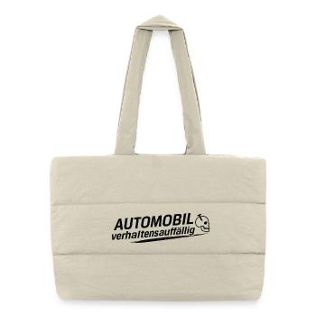 Problématiques comportementales automobiles - Sac shopping matelassé - blanc naturel - Devant