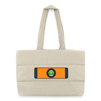 Spirit level - Puffer Shopping Bag - natural - Front