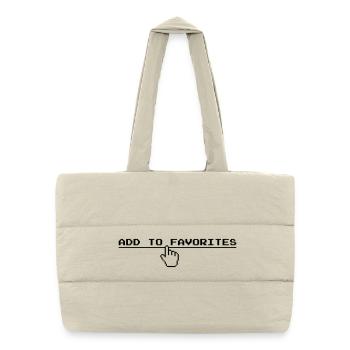 Ajouter aux favoris (US) - Sac shopping matelassé - blanc naturel - Devant
