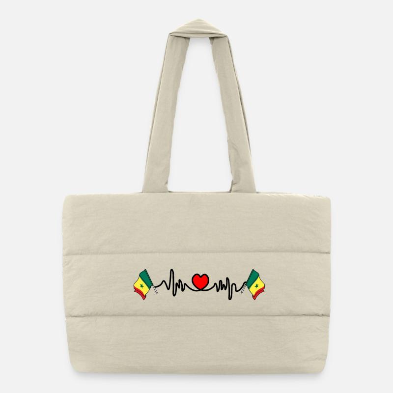 Heart rate cardio for senegal Puffer Shopping Bag