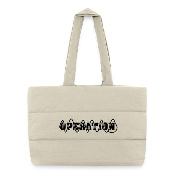 Surgery if wound sutured - Puffer Shopping Bag - natural - Front