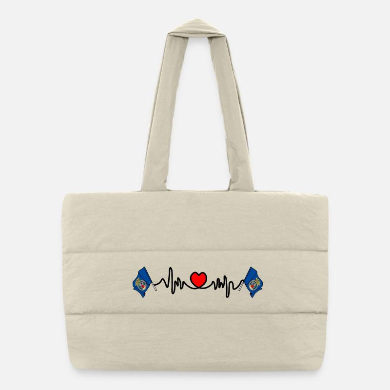 Herzfrequenz-Cardio aus Oslo Puffer-Einkaufstasche