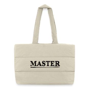 Dominant MASTER – BDSM Style - Puffer Shopping Bag - natural - Front