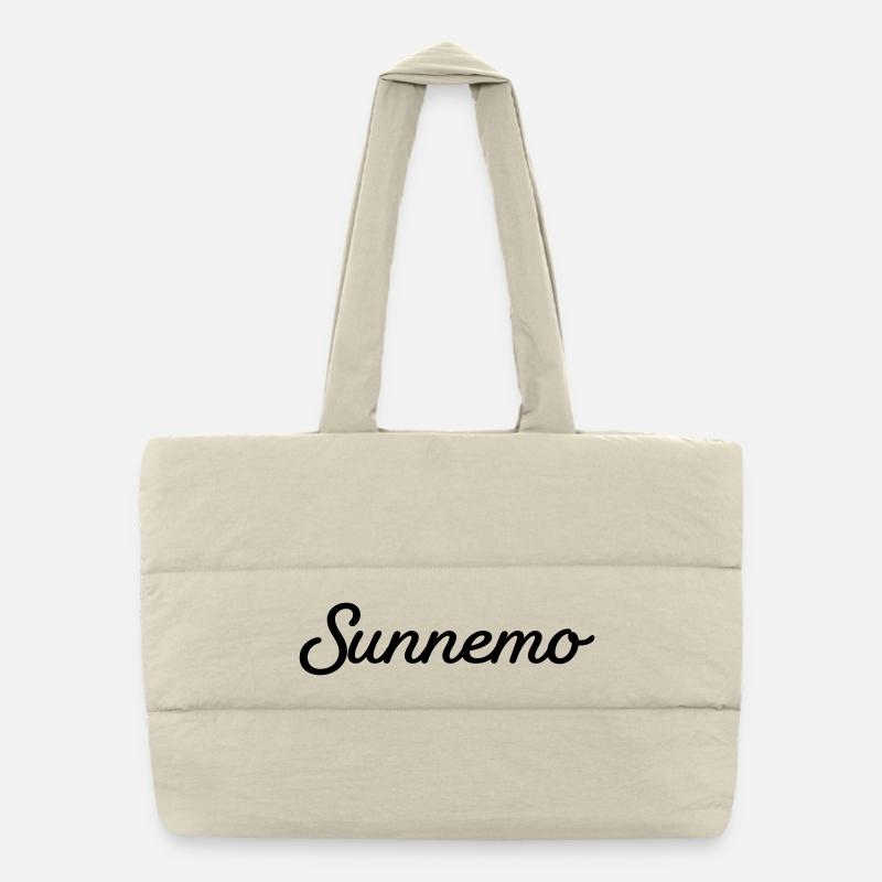 Sunnemo schwarz Puffer-Einkaufstasche