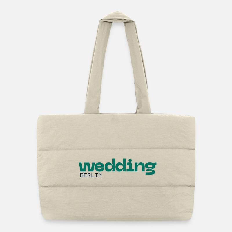 Wedding Berlin - Beautiful, simple design Puffer Shopping Bag
