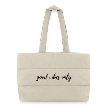 Positive Energy Statement Shirt - Puffer Shopping Bag - natural - Front