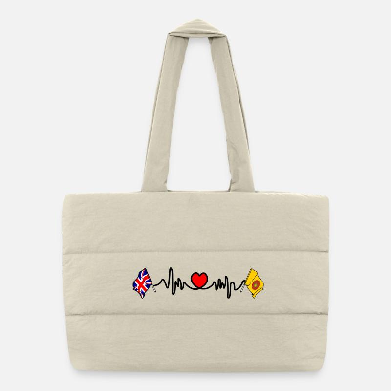 Herzfrequenz in Lancashire und Großbritannien Puffer-Einkaufstasche