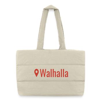 Viking location Walhalla - Puffer Shopping Bag - natural - Front