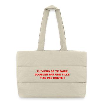 Doubler  - Sac shopping matelassé - blanc naturel - Devant