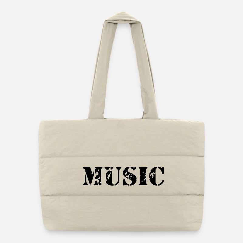 La musique comme la conception d'impression de Sac shopping matelassé