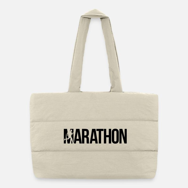 marathon - Puffer Shopping Bag - natural